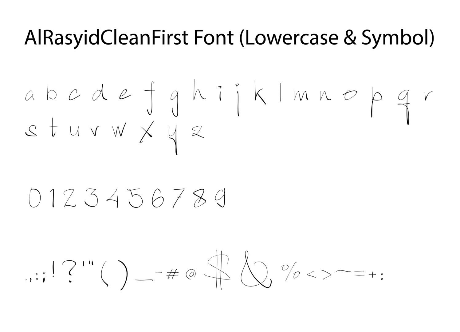 A. CleanStyle Font ( 6 Set ) - Alrasyid Lettering