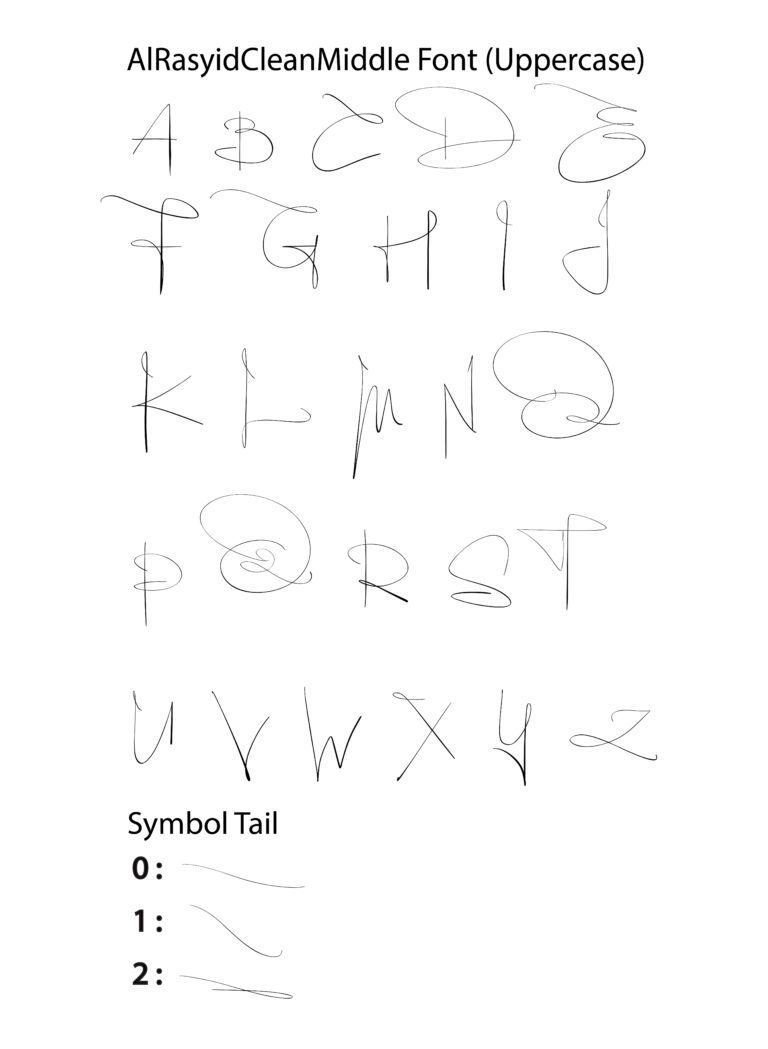 A. CleanStyle Font ( 6 Set ) - Alrasyid Lettering